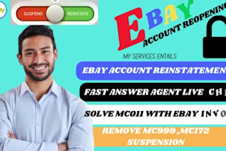 reopen ebay suspended account remove ebay mc011 mc999 mc172 suspension