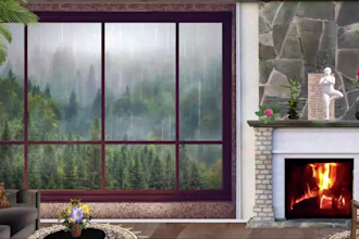 make raining video, relaxing meditation music video for youtube