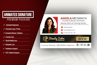 boost your emails with a professional animated HTML email signature