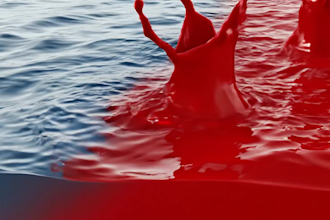 render pro 3d water simulation, 3d water animation, 3d fluid simulation,3d blood
