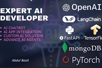 develop ai solutions, chatbots, and fast apis for your business