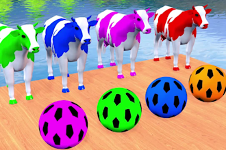 create 3d animal crossing fountain animation
