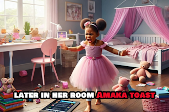 create captivating african folktale video, history video, ai african stories