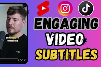 add subtitles, captions, srt, transcribe and edit video