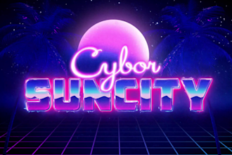do miami vice retro logo design