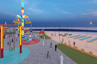 create your 3d amusement park