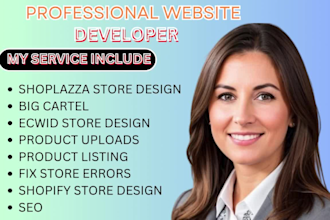 design shoplazza store sellfy website design ecwid store dropshipping website
