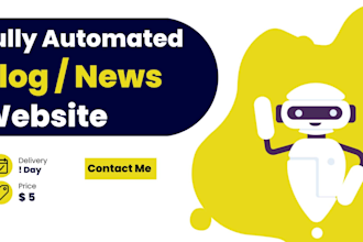 create auto blog or automated news website