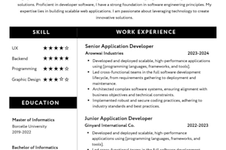 design a modern resume and cv template in photoshop