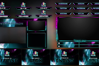design animated  overlay package within 24 hours