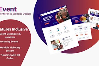 build event ticket websites with qr codes, bookings with event management