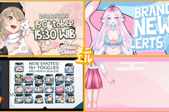 debut trailer or promotial video for vtuber and streamer