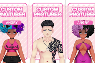 draw custom character pngtuber