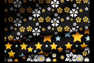 do professional seamless pattern textile design for fabric