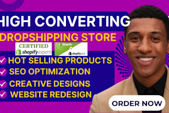 redesign shopify website develop shopify plus website design dropshipping store