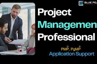 provide pmp application support and coaching summarise