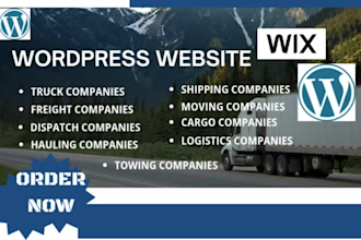 design,redesign truck dispatch logistics freight broker shipping company website