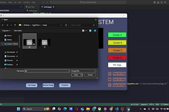 python computer vision  machine learning project development with custom gui