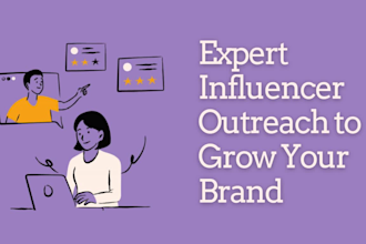 help you with expert influencer outreach to grow your brand