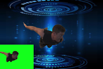 composite green screen video footage or photo