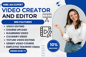 create video course, explainer, employee training video, upload udemy, thinkific