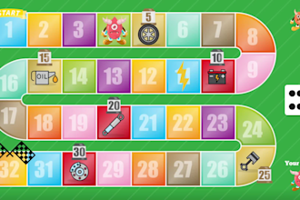 develop a custom 2d custom board game single and multiplayer