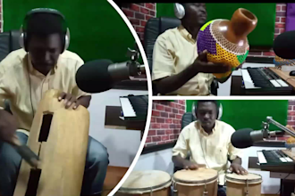 add talking drums and other african drums in your music