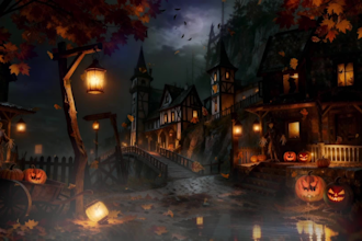 halloween 4k video custom