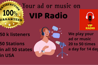 promote your business or music on our best 50 radio stations in the USA