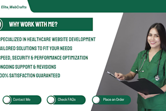 design a professional healthcare and medical wordpress website