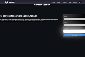 develope website frontened with accuracy