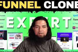 clone clickfunnels highlevel sales funnel shopify landing page wp kajabi website