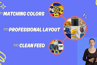 write your instagram bio, product captions and edit images in canva