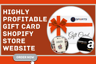 gift gift card gift box greeting card wedding card shopify dropshipping website