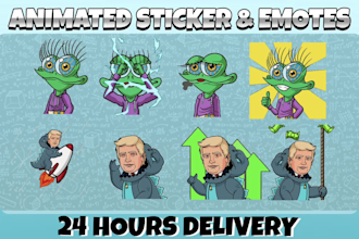 create animated sticker emotes for twitch and telegram