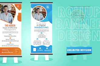do signage, billboards, rollup banner design