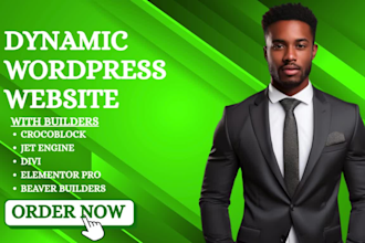 build, develop wordpress website design with crocoblock, bricks, beaver builders