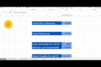provide automated payroll, salary management system ms excel