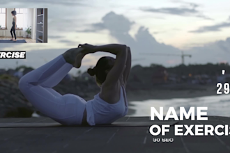 edit your yoga and gym workout videos for youtube in 24 hours