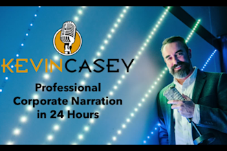 record an american male corporate narration voiceover