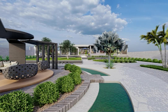 do 2d landscape design for house, office, hotel and resort
