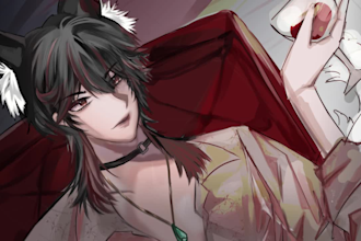 draw a vtuber, fanart, or oc in anime style illustration