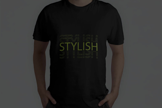 do custom typography and bulk t shirt design