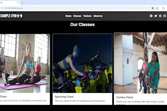 create a modern gym website using django and javascript