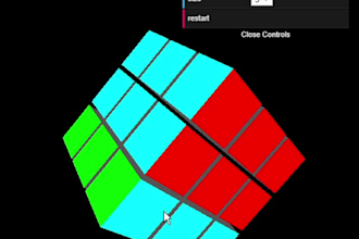 create a threejs web application or game