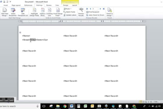 mail merge your list into letters or labels