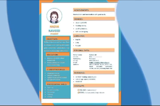 design creative resume for you