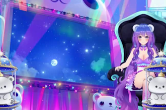 draw custom live2d anime background for vtuber streams and visual novel