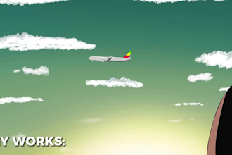 create a short animated 2d cartoon video for you