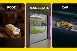 edit real estate, car, and food video for instagram reels